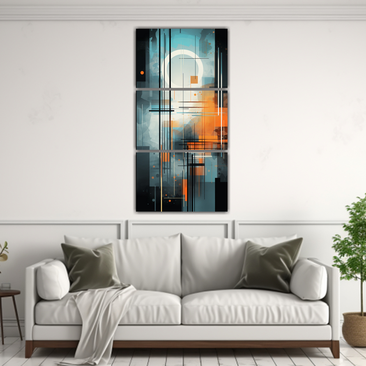 Conjunto 3 Lienzos Tela Sublimada Estilo Pinturas Decorativas Decocuadros