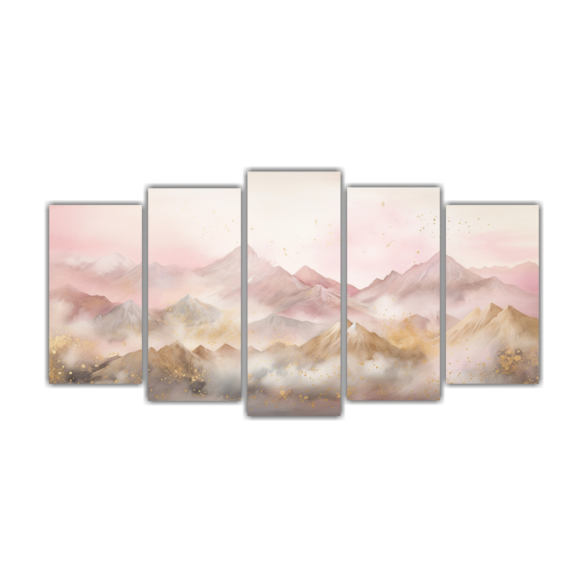 Cuadro Decorativo Paisaje Montañoso Con Estilo Elegante Y Pinturas