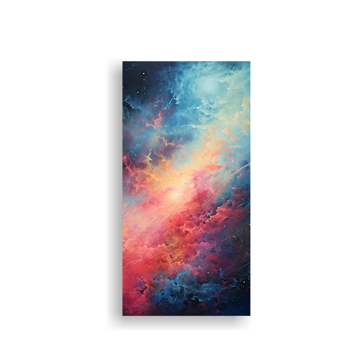 Cuadro Decorativo Exclusivo De Abstracción Cósmica De Una Galaxia