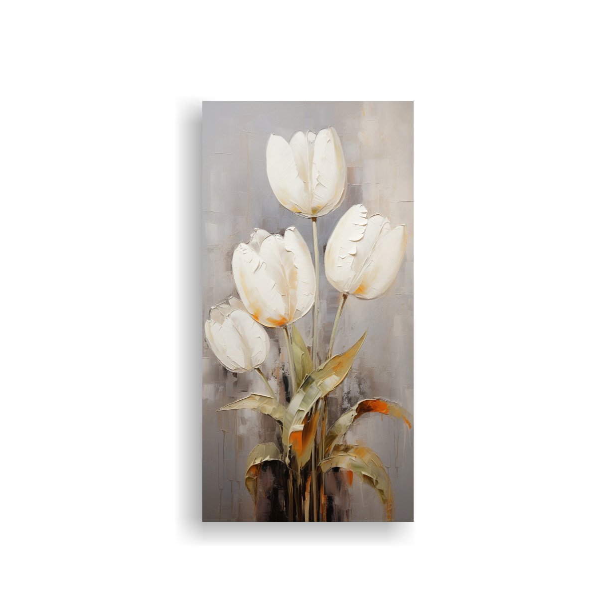 Cuadro De Tulipanes Blancos Estilo Inspiraci N Armon A En Lienzo