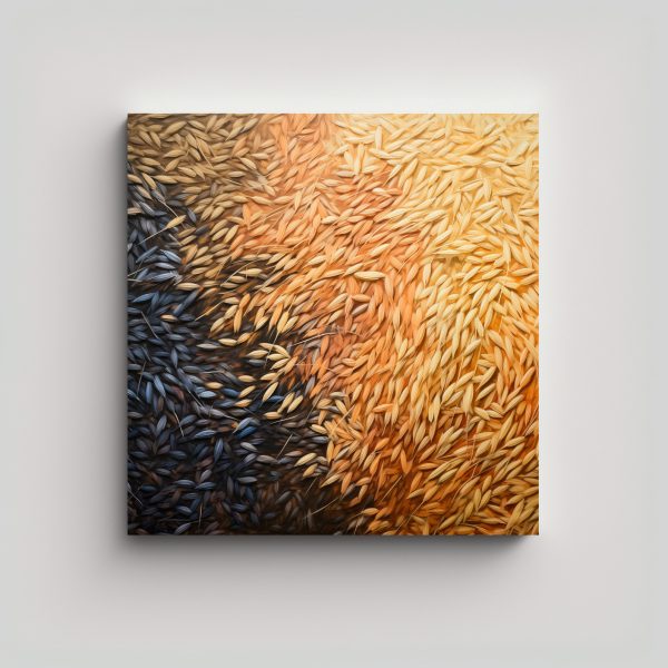 Pintura Abstracta De Arroz Estilo Estilo Leo Alta Calidad Decocuadros