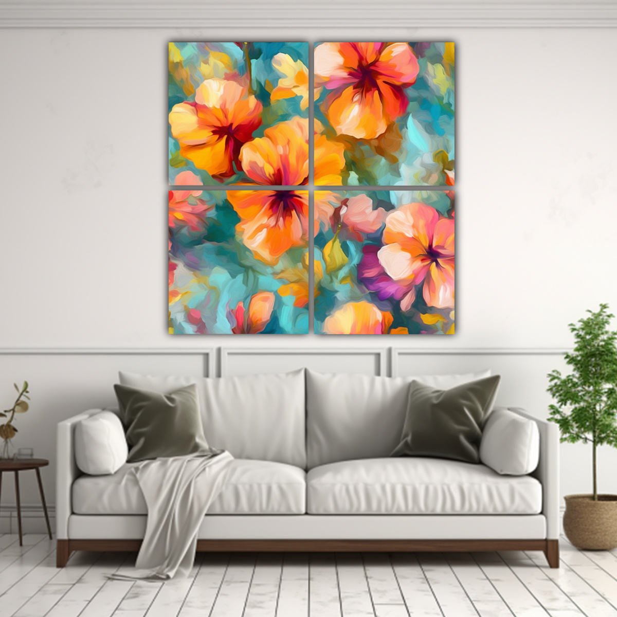 DecoCuadros Pintura Al Estilo Estilo óleo De Flores De Verano