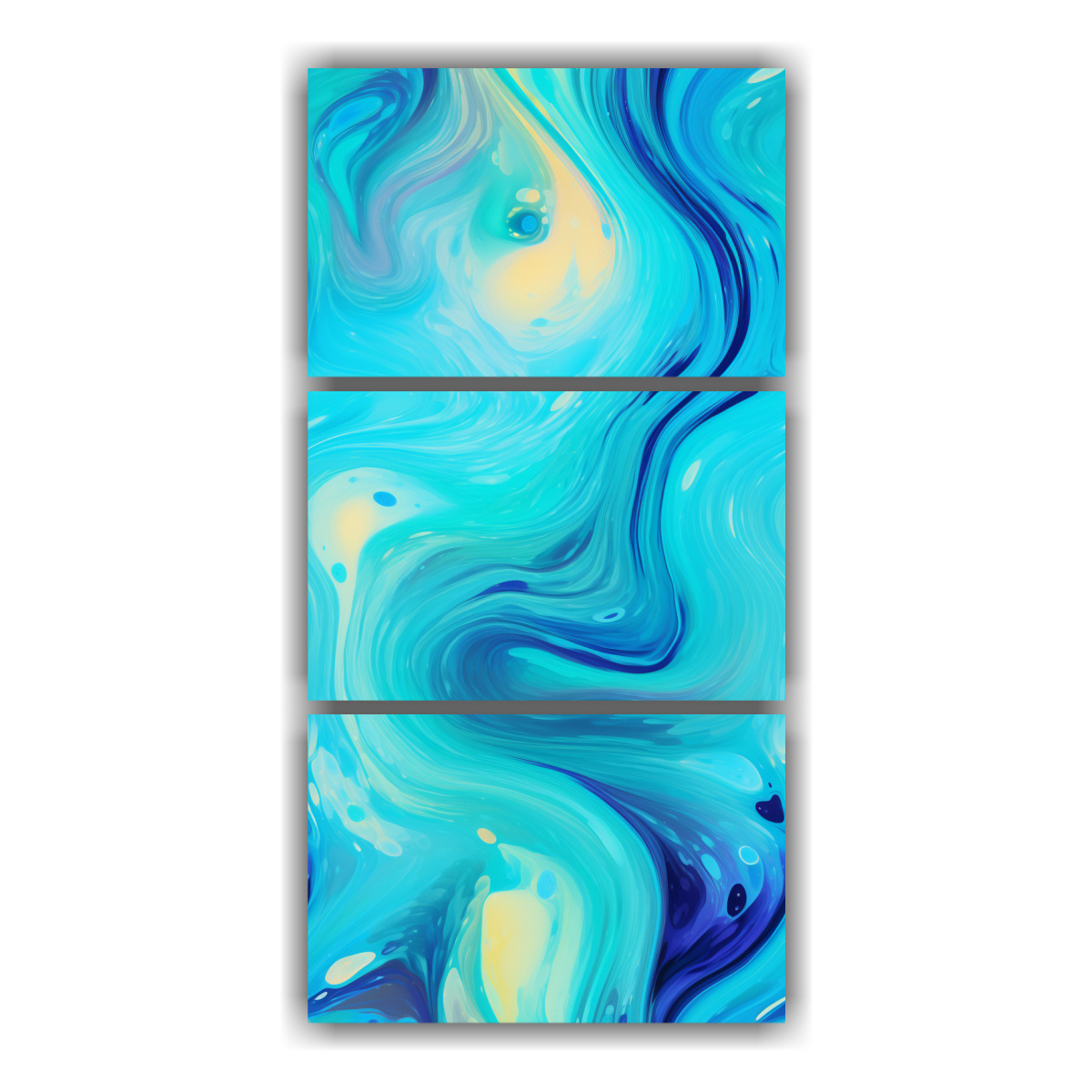 Cuadros Decorativos Din Micos Con Composici N Expresiva De Swirls Y