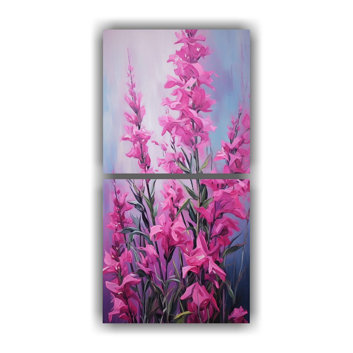 Cuadro Pintura Abstracta De Fireweed Herbs En Aceite Decocuadros