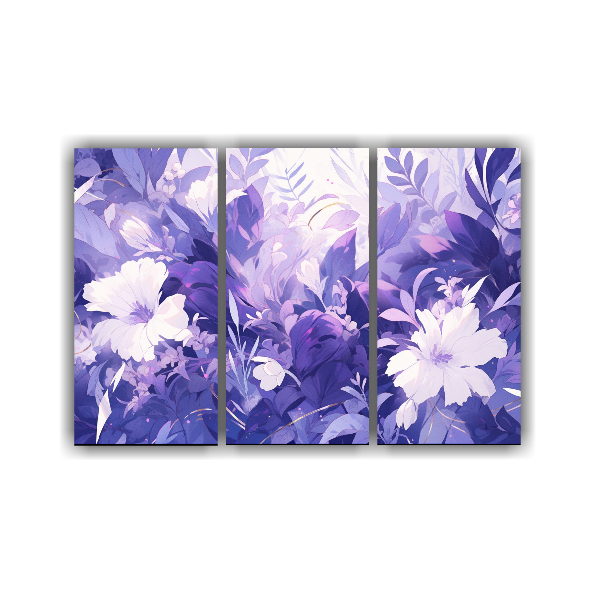 Cuadros Decorativos Morado Y Blanco Atmosfera Neonoir Decocuadros