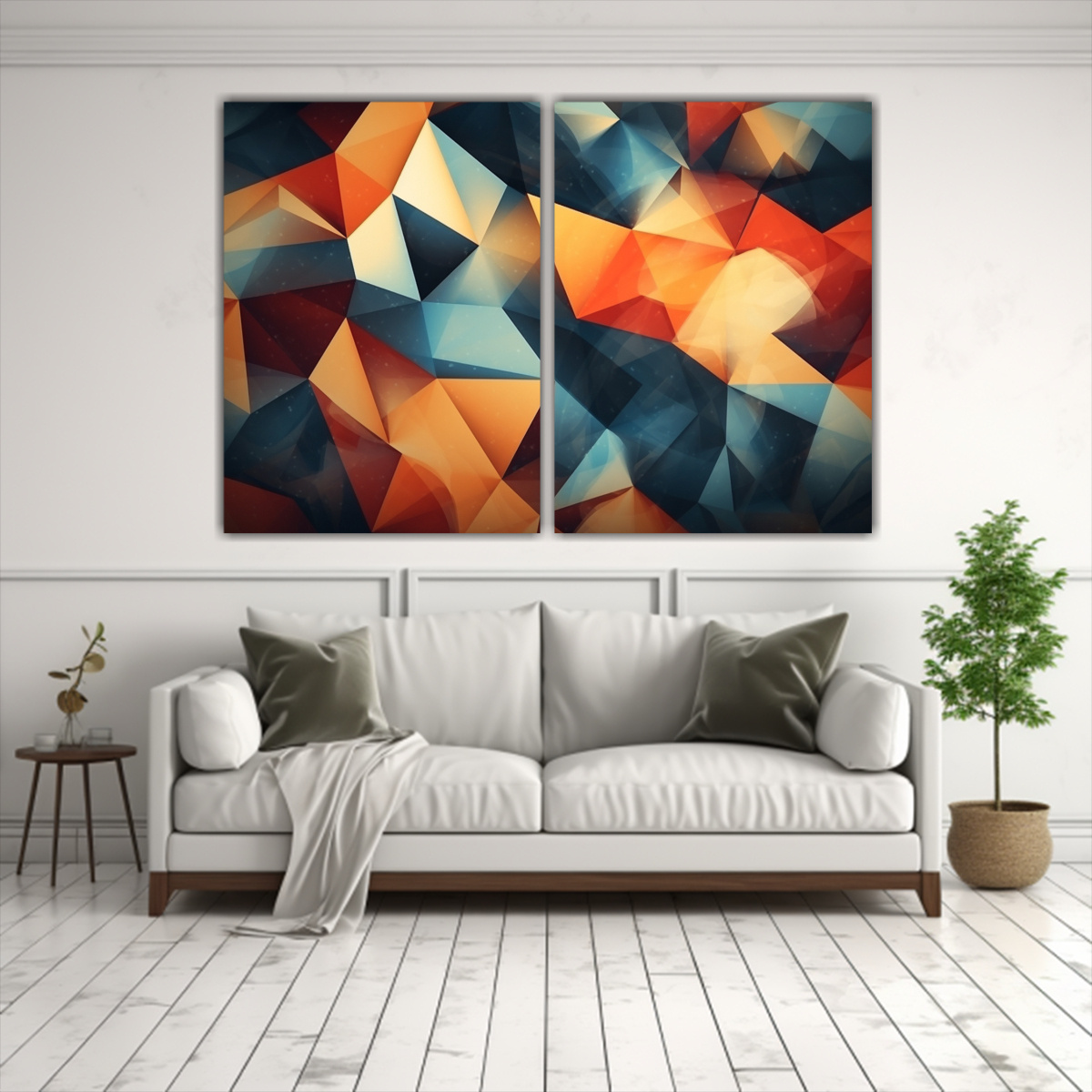 Cuadros Abstractos Geom Tricos Decorativos Con Profundidad Compra