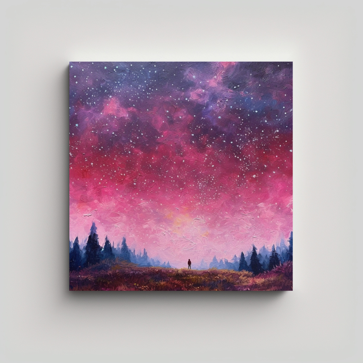 Cuadro Imagen Majestuosas Pintura Estilo Estilo Leo Cielo Rosa