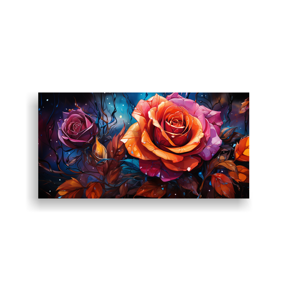 1-cuadro-calidos-protagonismo-estilo-graffiti-con-fondo-de-rosa-y-colores-que-sangran-en-pinturas-de-decoraci-n-