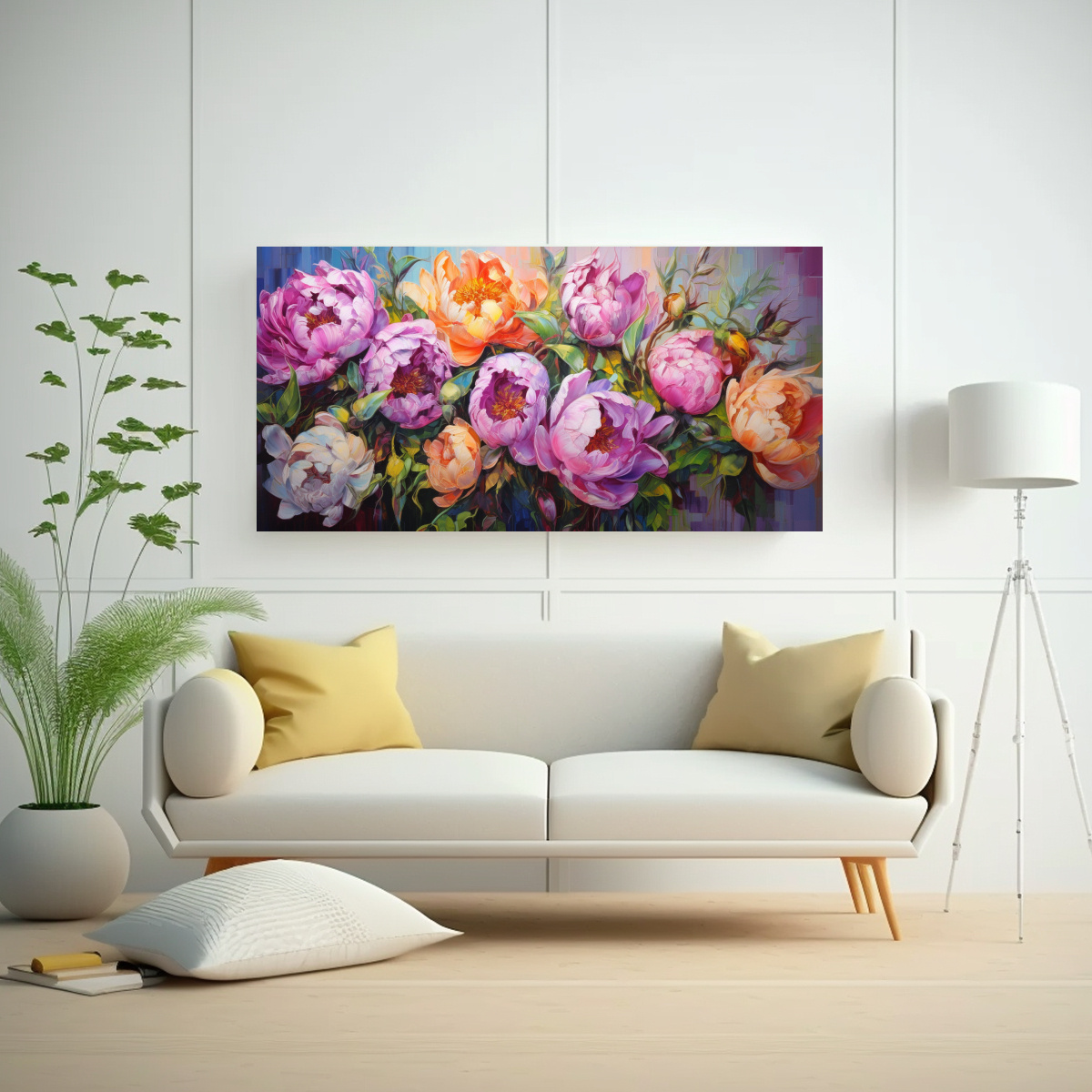 1-cuadro-luminoso-de-peon-as-en-colores-del-arco-ris-en-pintura-sobre-lienzo-1