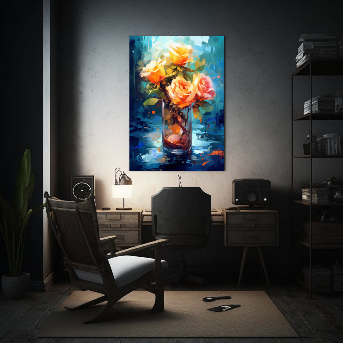 1-florero-de-cristal-con-rosas-toques-de-pintura-y-manchas-de-color-1