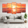 5-cuadros-tema-linda-belleza-cautivadora-de-un-atardecer-de-verano-1