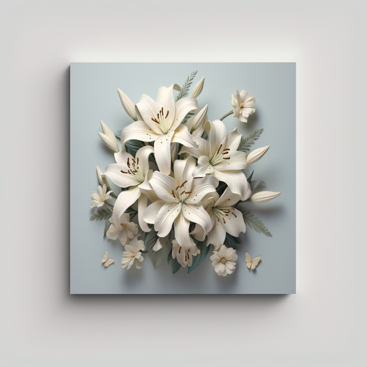 adorno-intenso-cuadro-3d-de-lirios-blancos-en-arte-patr-n