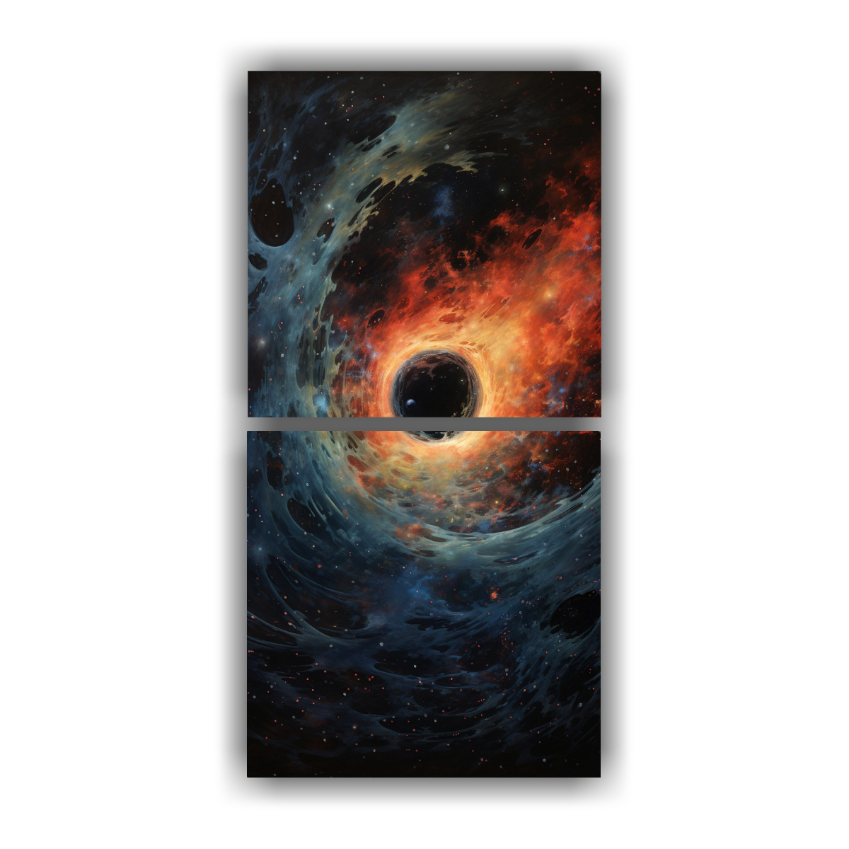 arte-callejero-conceptual-dos-cuadros-abstracci-n-c-smica-de-la-gravedad-de-un-agujero-negro-