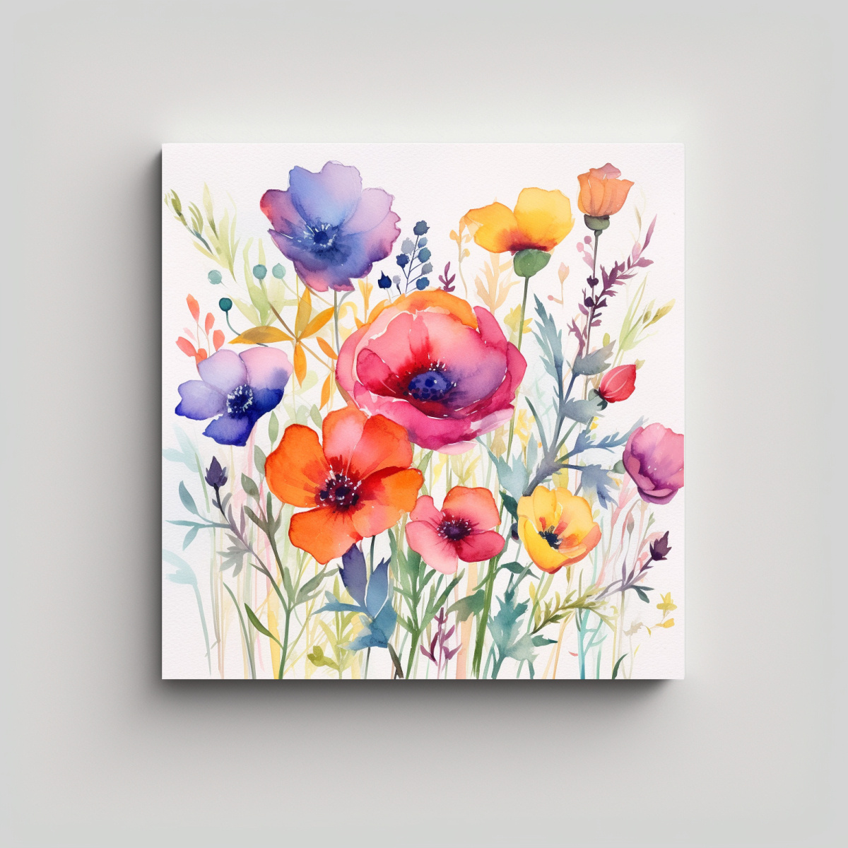 arte-de-pared-acuarela-floral-r-stica-lienzo-de-color-vibrante