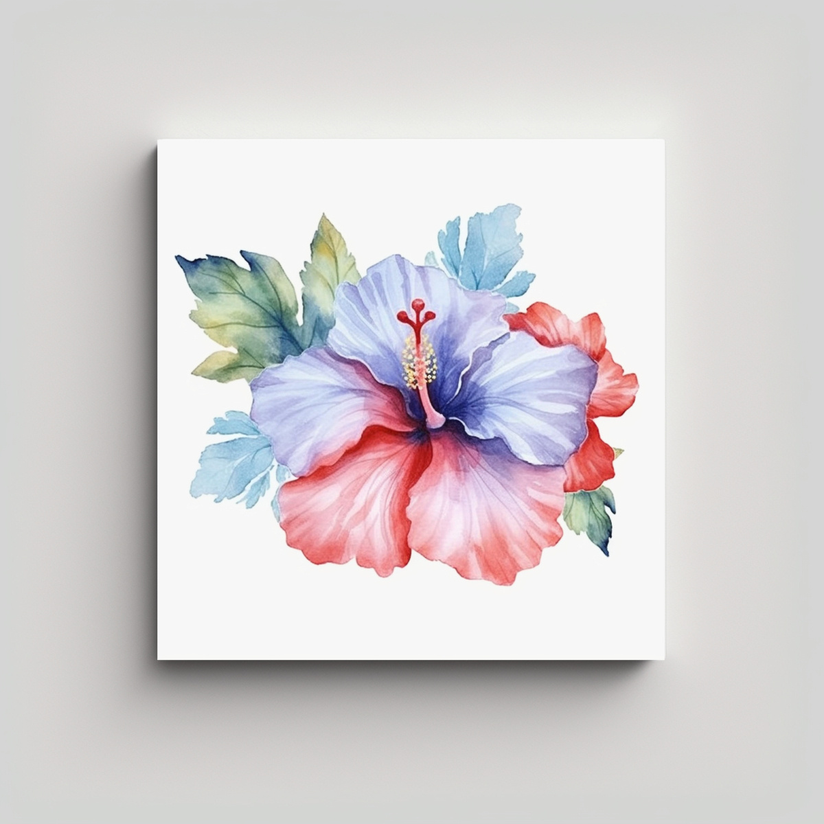 arte-de-pared-colorido-clipart-acuarela-de-hibisco-azul-iridiscente