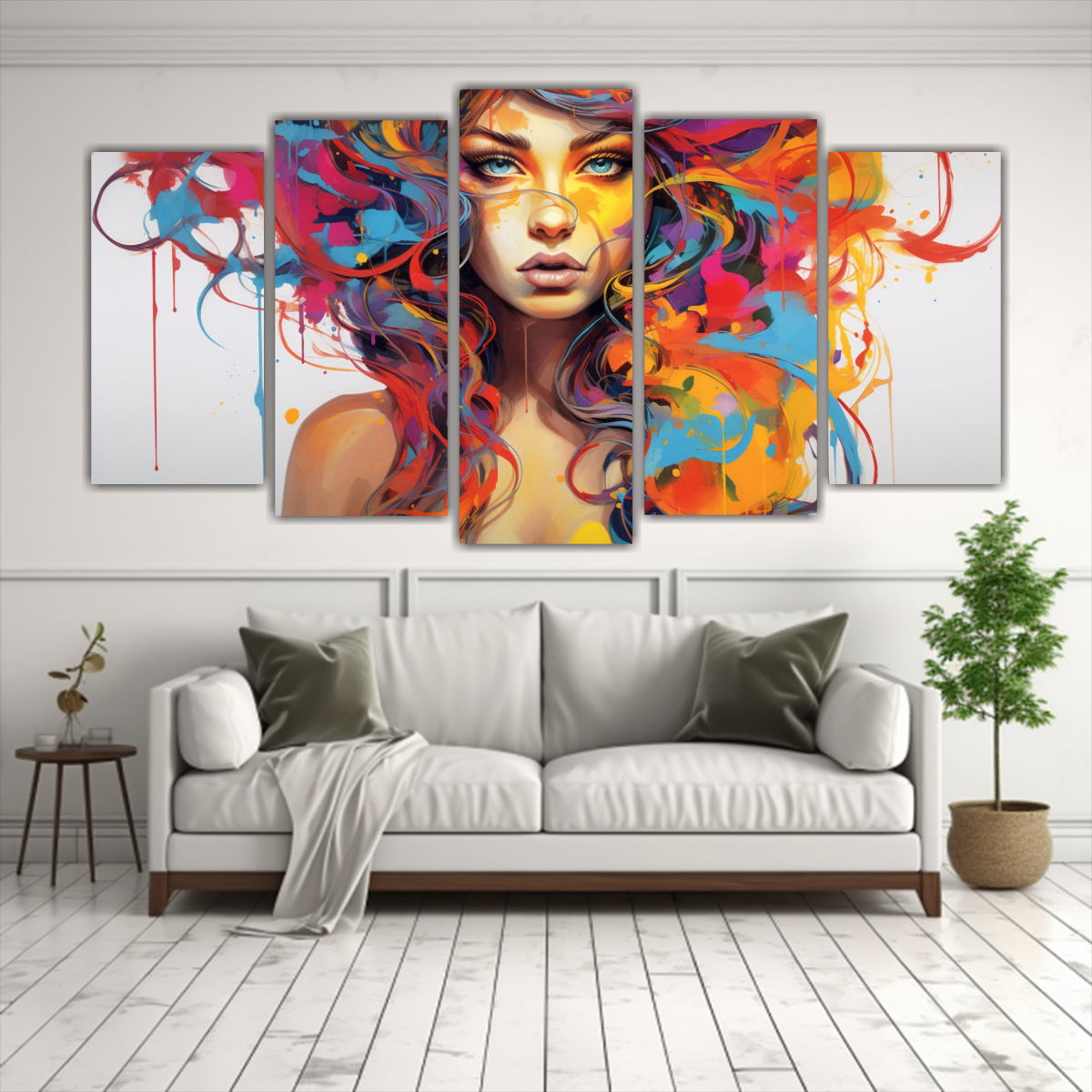 arte-de-pared-fotograf-a-cl-sica-de-una-chica-comiendo-1