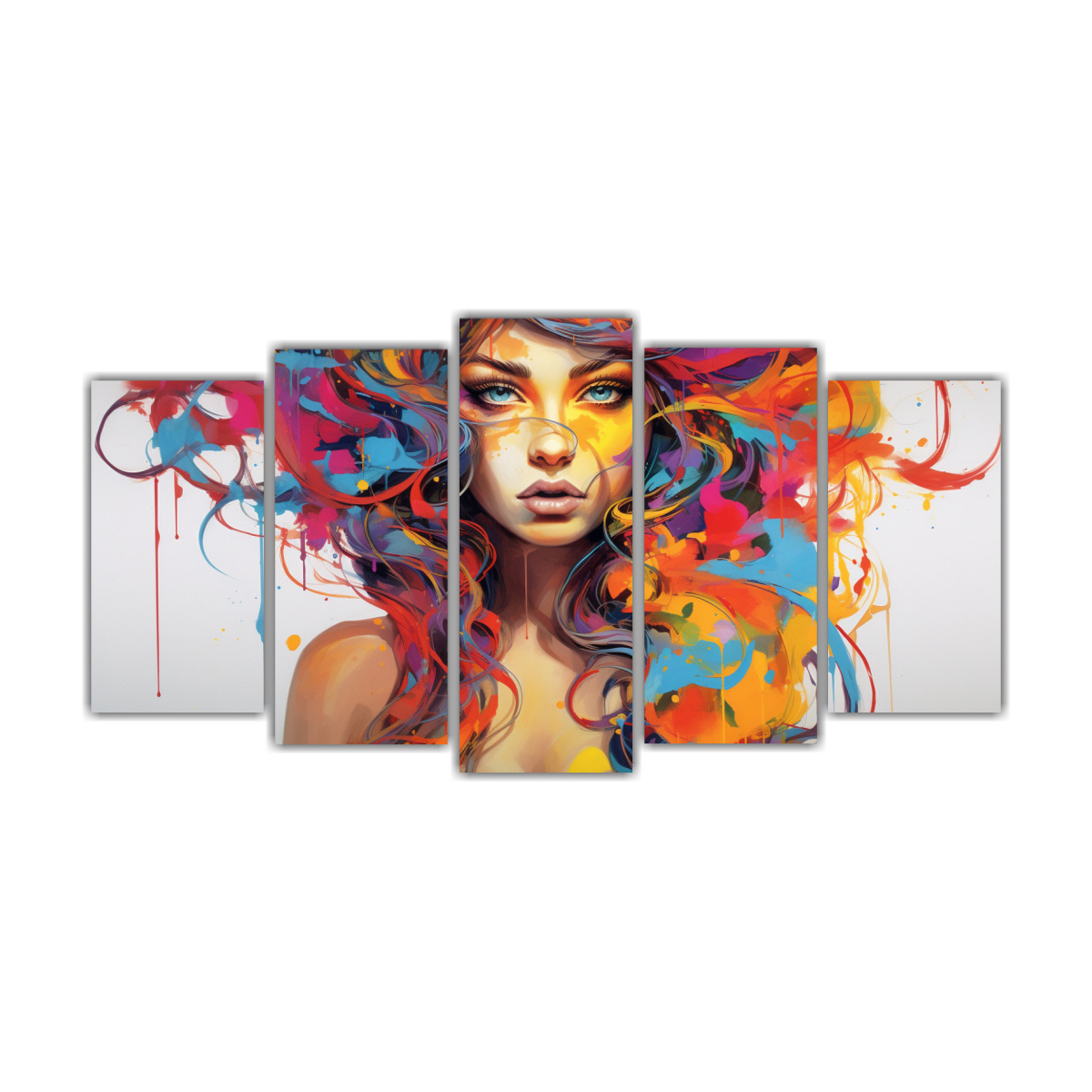 arte-de-pared-fotograf-a-cl-sica-de-una-chica-comiendo