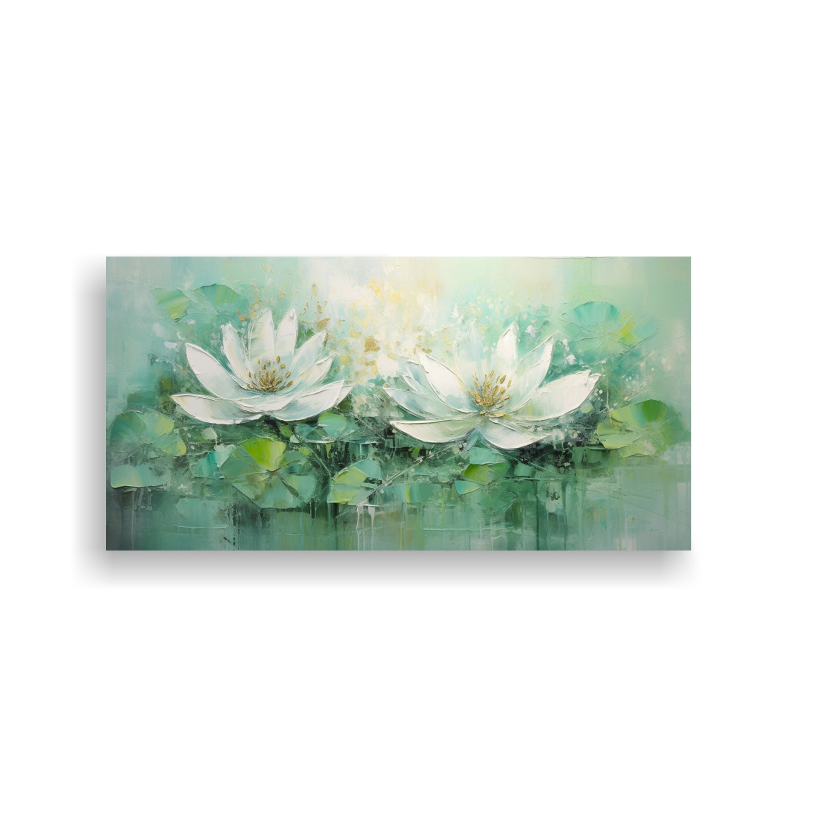 arte-de-pared-majestuosas-de-alta-calidad-pintura-de-loto-verde-en-lienzo-al-estilo-de