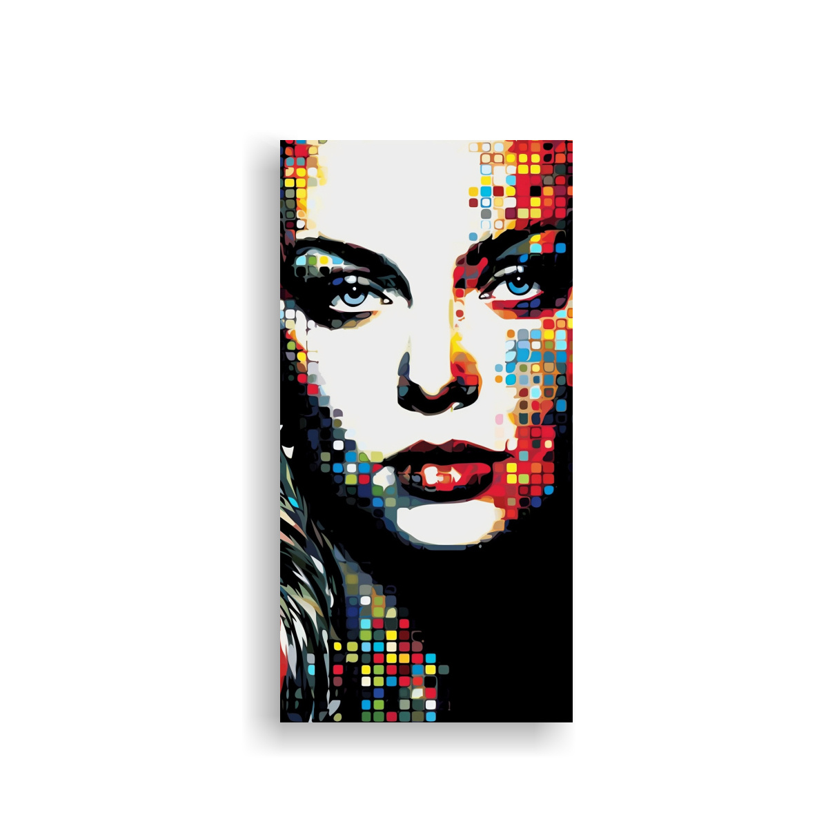 arte-de-pared-tela-sublimada-floral-con-rostro-de-modelo-de-moda