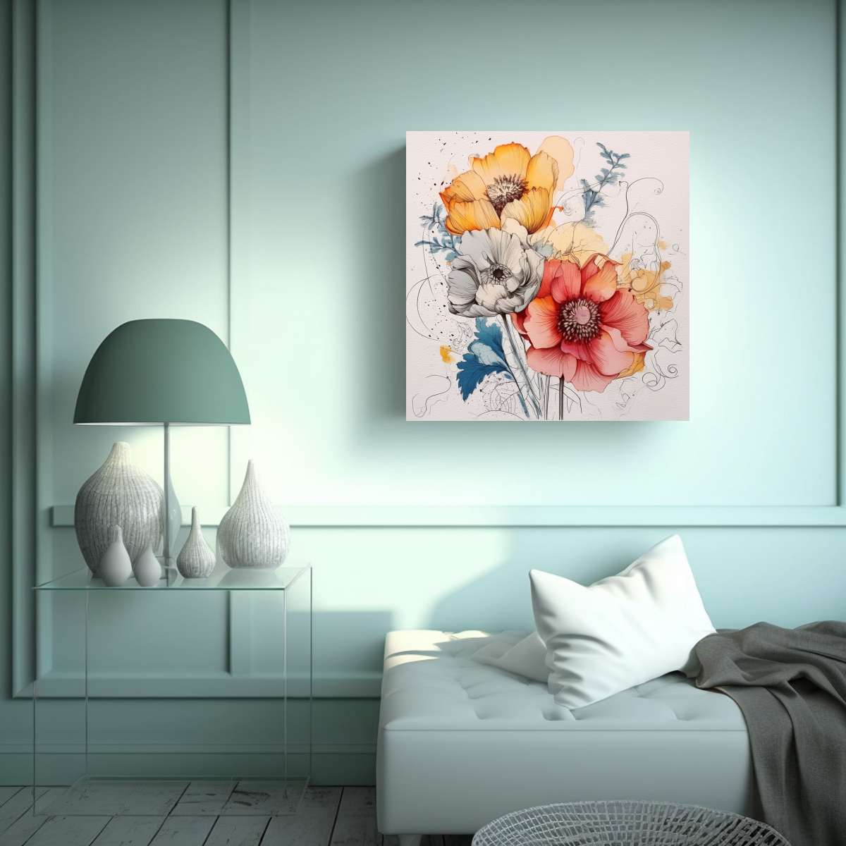 arte-de-pared-vintage-con-variaciones-de-dibujos-florales-1