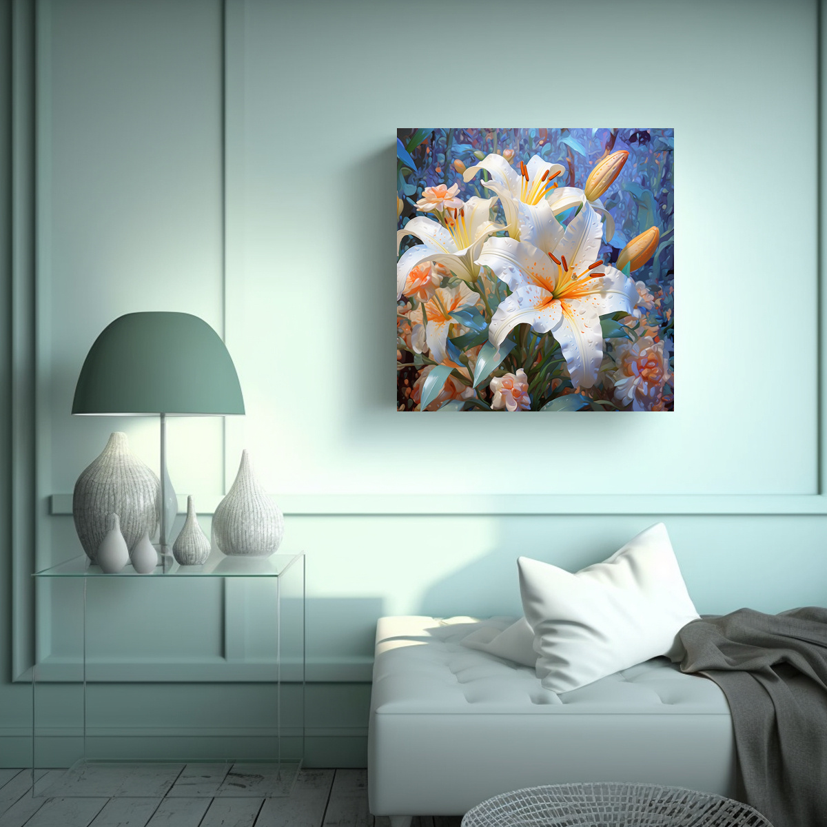 arte-decorativo-simetr-a-3d-lirio-colorido-pigmento-lienzo-blanco-ligero-1