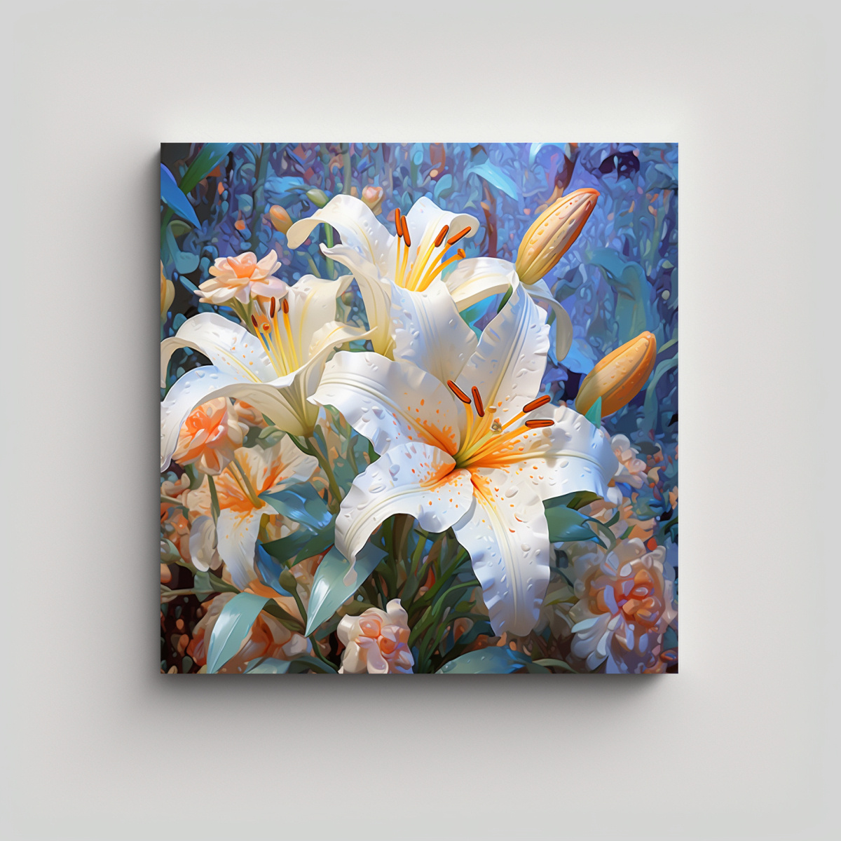 arte-decorativo-simetr-a-3d-lirio-colorido-pigmento-lienzo-blanco-ligero