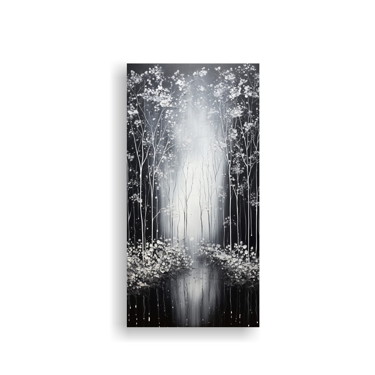 arte-dise-o-escenario-pintura-plata-negra-estilo-moderno