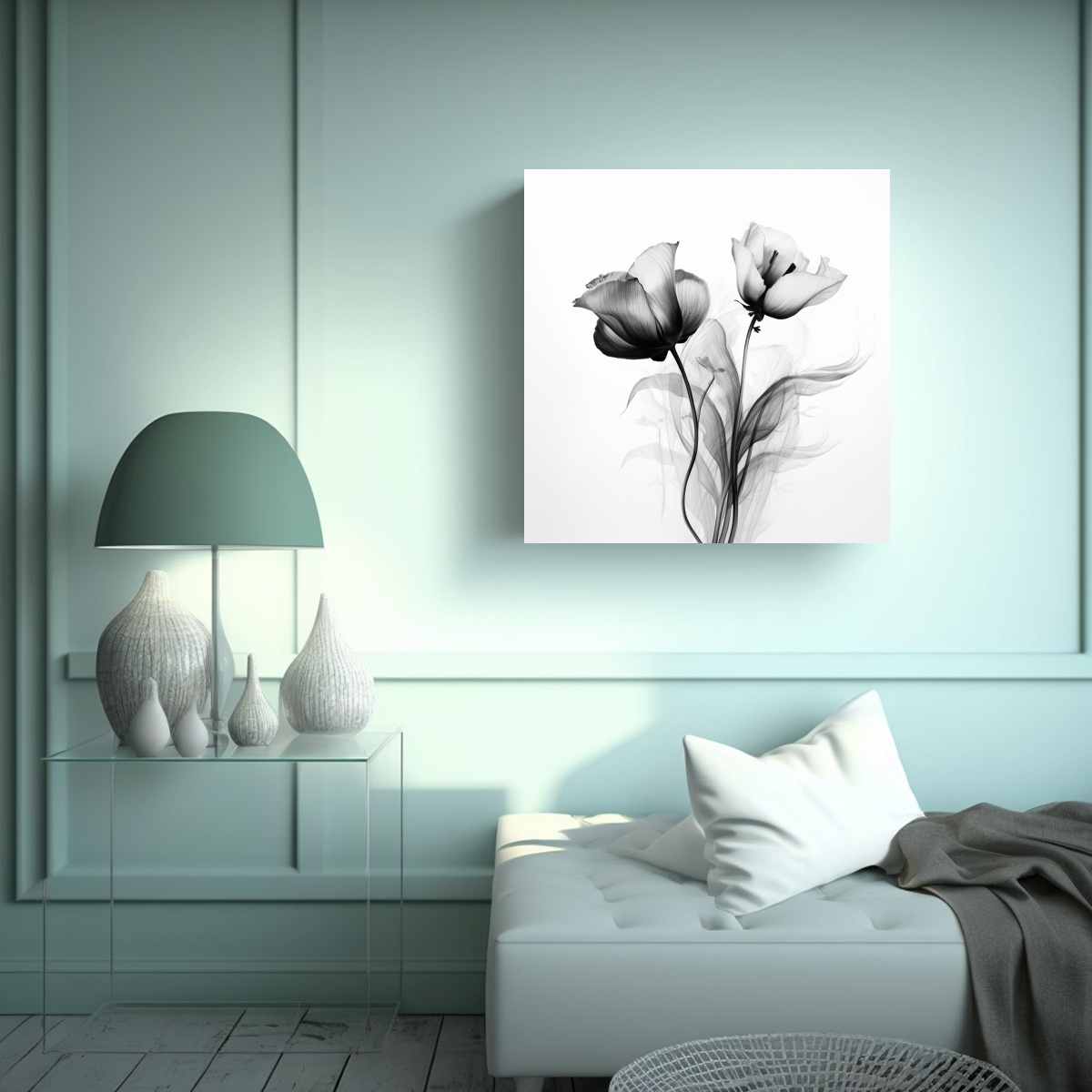 arte-en-tela-sublimada-abstracto-bot-nico-en-blanco-y-negro-1