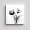 arte-en-tela-sublimada-abstracto-bot-nico-en-blanco-y-negro