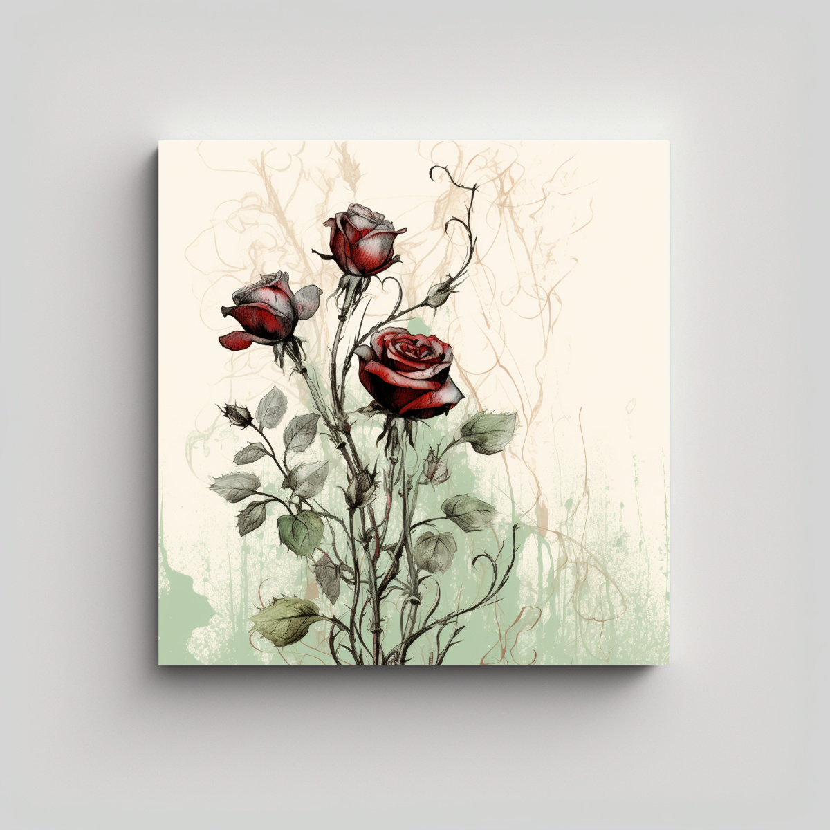 arte-hermoso-canva-rosa-con-tallo-dibujo-art-stico-verde-8k