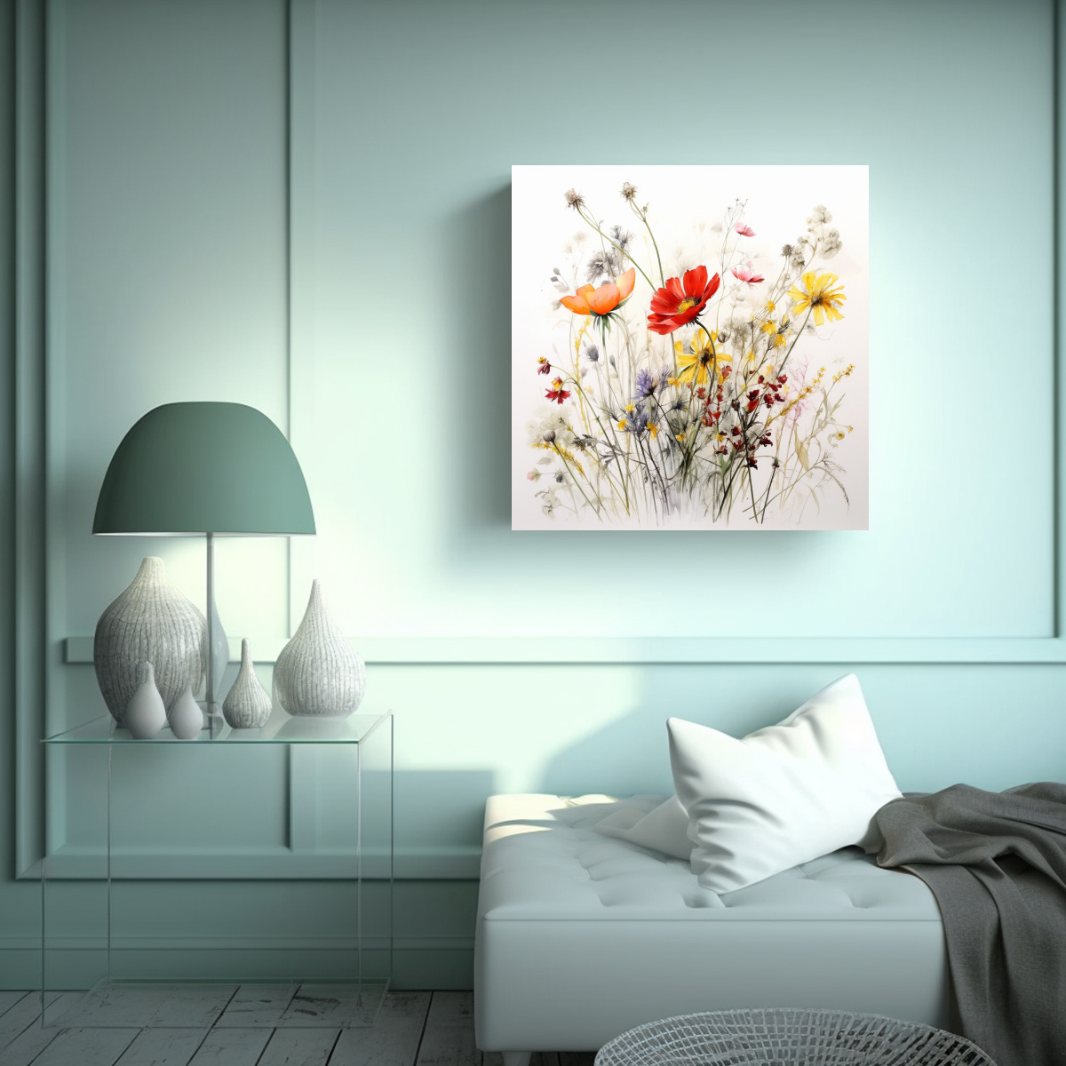 arte-moderno-de-pared-flores-silvestres-en-fondo-blanco-impactante-1