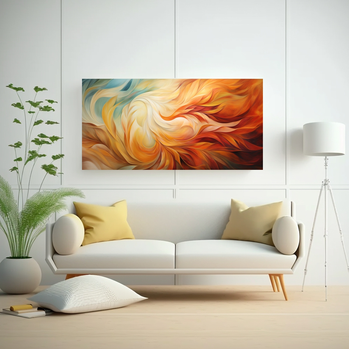 arte-moderno-pinturas-decorativas-de-remolino-abstracto-de-hojas-de-oto-o-1