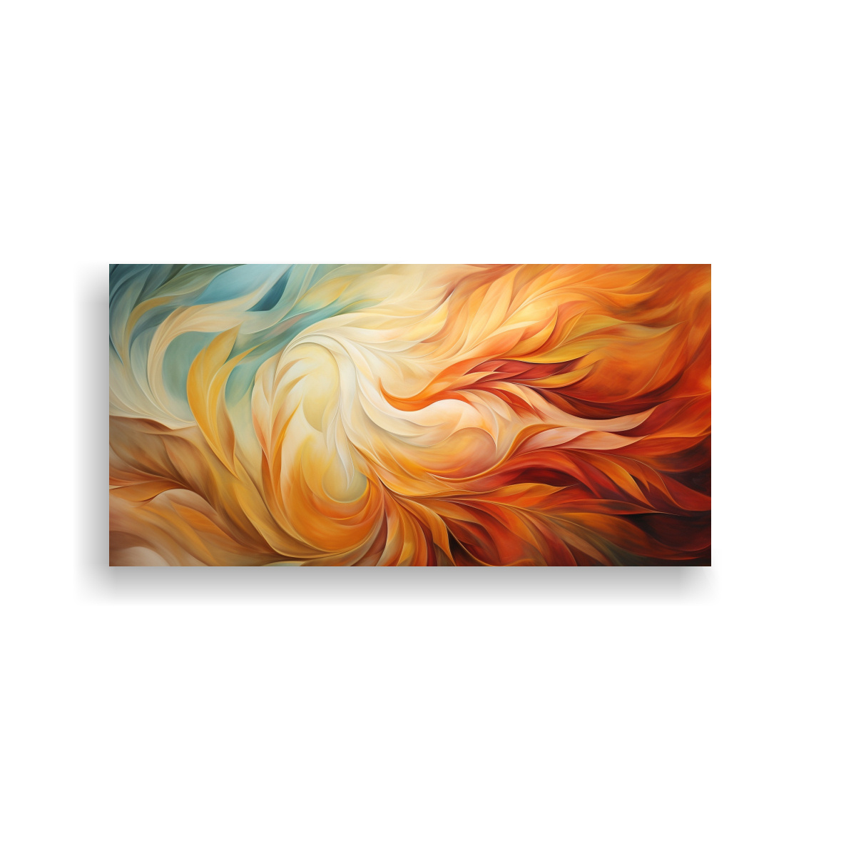 arte-moderno-pinturas-decorativas-de-remolino-abstracto-de-hojas-de-oto-o