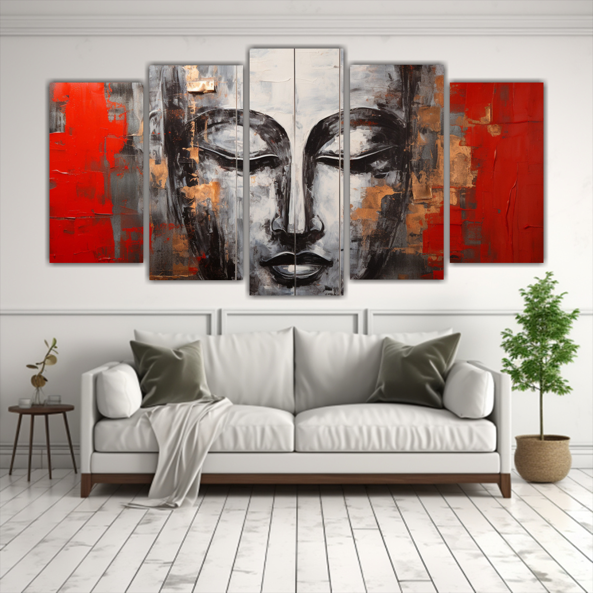 arte-pared-fotograf-a-street-art-buda-estilo-abstracto-plata-y-rojo-1