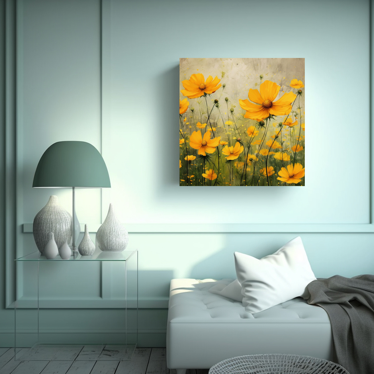 arte-sim-trico-de-cosmos-amarillos-decoraci-n-mural-creativa-1