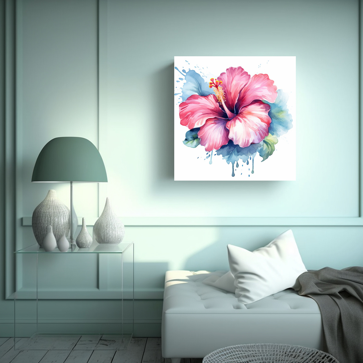 arte-tropical-cuadros-de-equilibrio-con-clipart-de-hibiscus-2