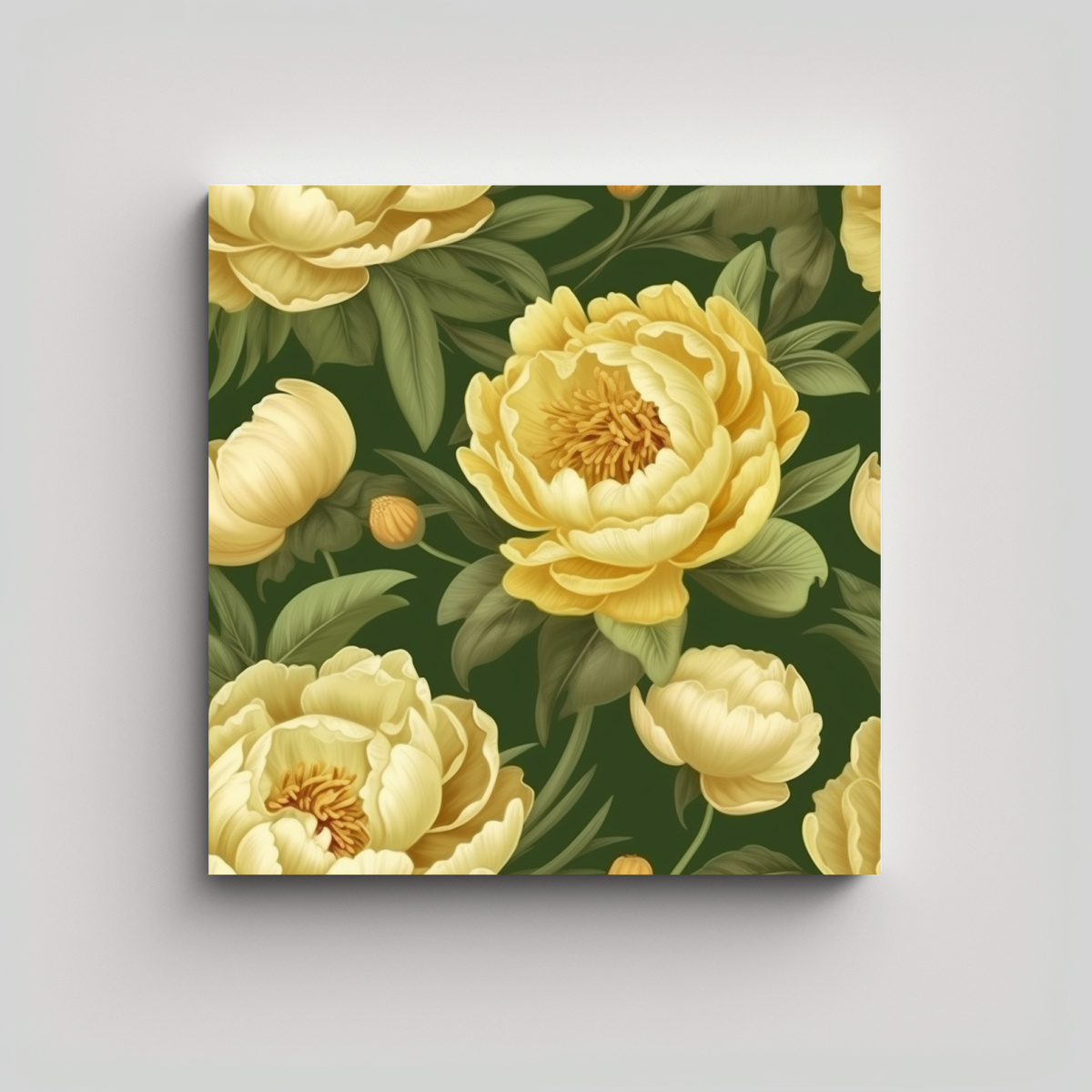 arte-vintage-con-patr-n-de-peon-a-amarilla-en-fondo-verde