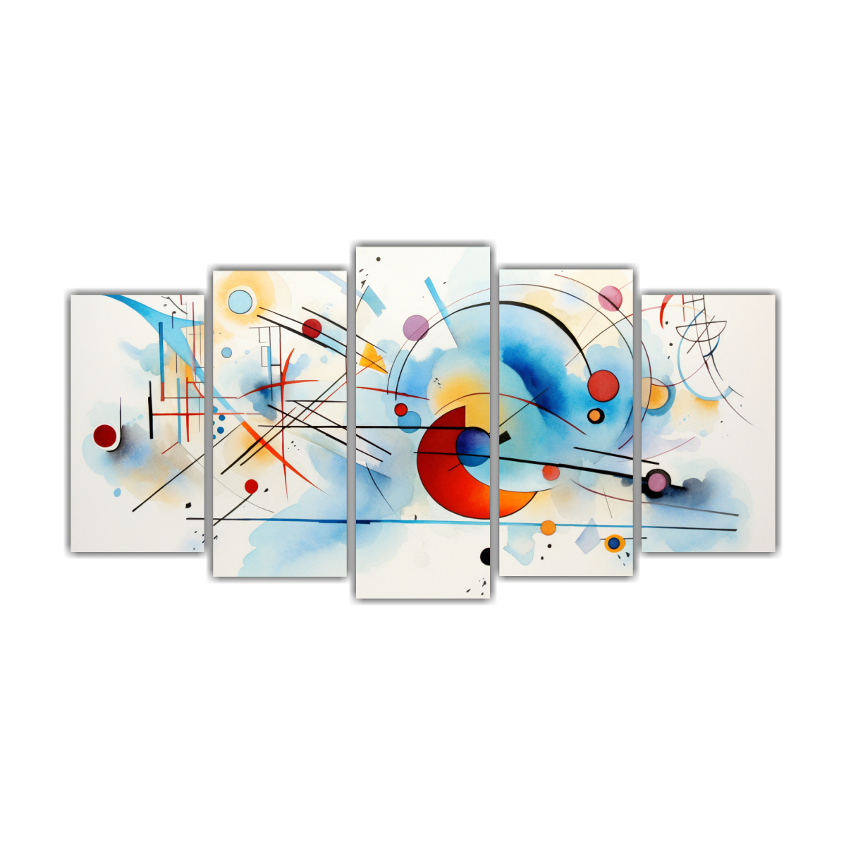 artes-de-pared-acuarela-abstracta-set-5-kandinsky