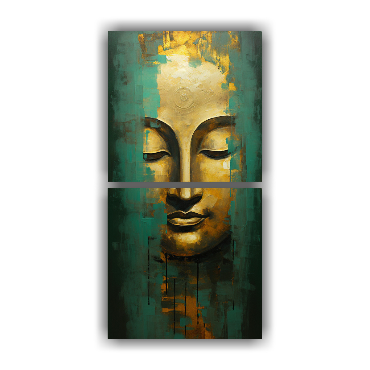 artes-de-pared-acuarela-buddha-impactante-estilo-abstracto-oro-y-verde-1