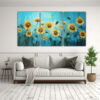 artes-de-pared-decorativo-naturaleza-viva-cuadro-de-girasoles-turquesa-en-lienzo-1