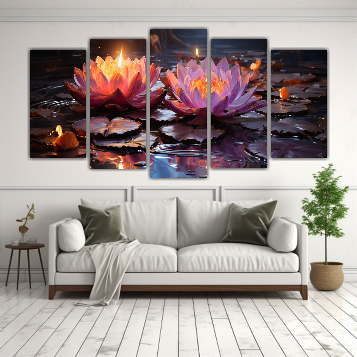 artes-de-pared-decorativo-para-comedor-pintura-m-gica-de-loto-negro-en-lienzo-con-estilo-1