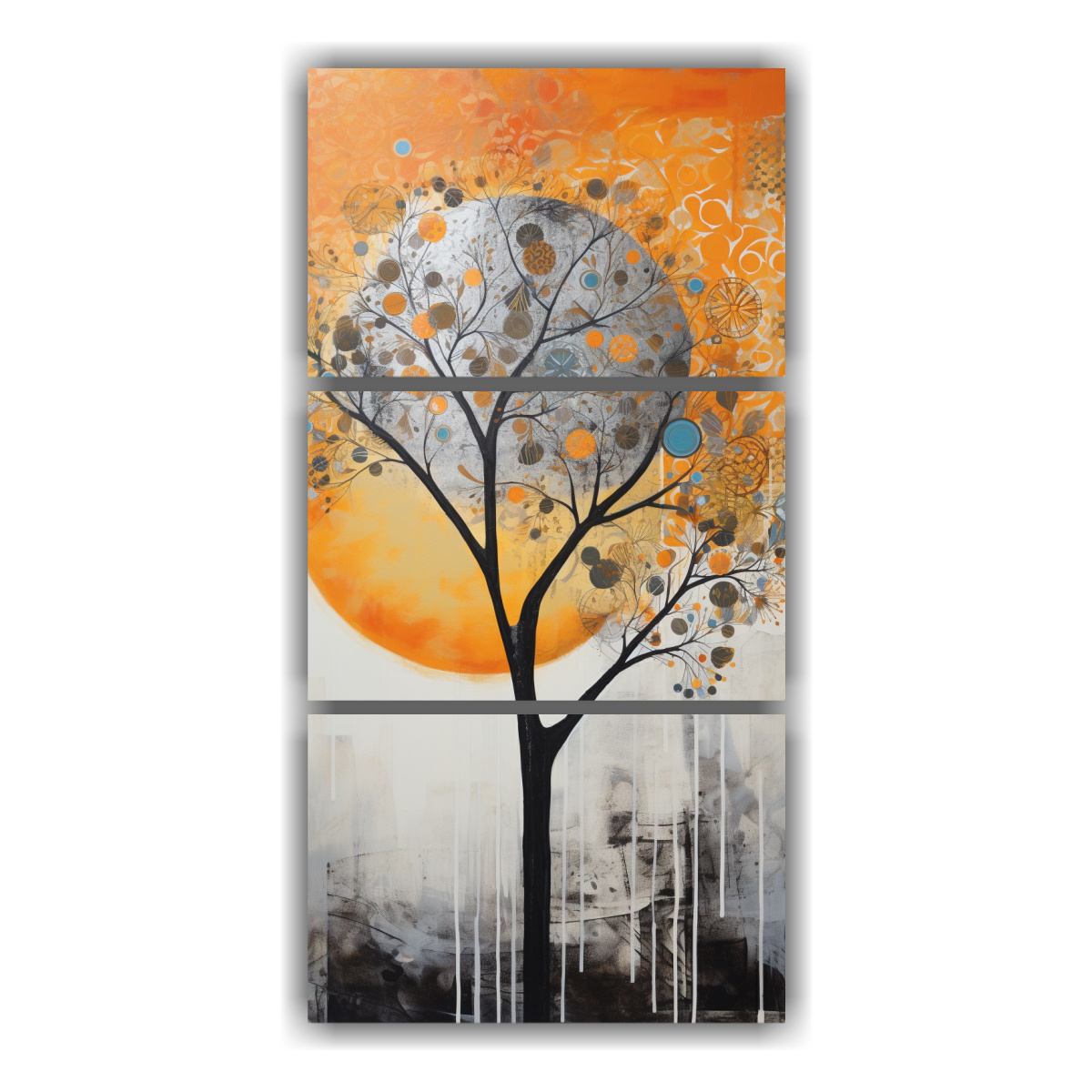 artes-de-pared-en-colores-est-tica-rbol-en-naranja-y-plateado-en-la-imagen