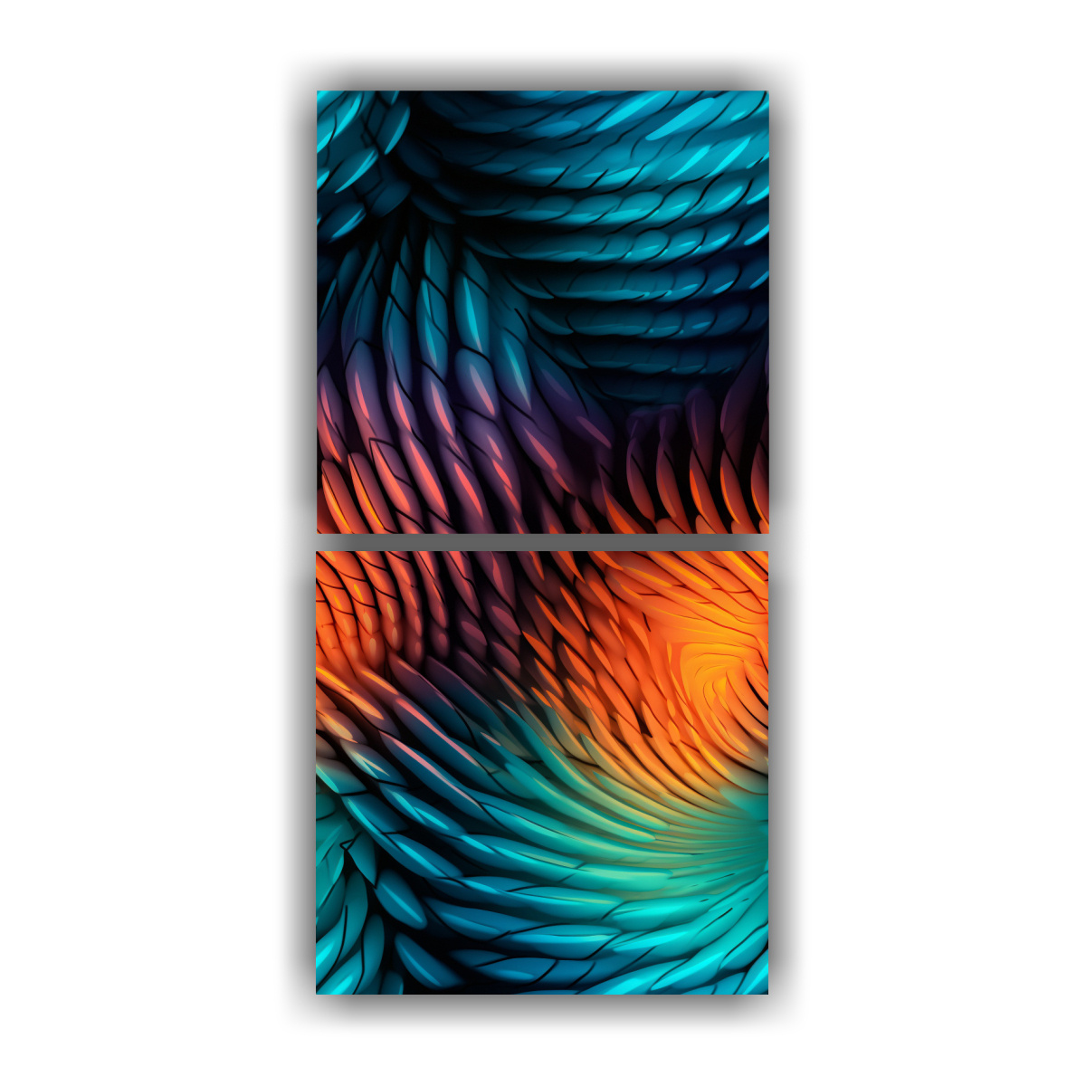 artes-de-pared-en-hyperrealismo-azul-c-lido-verde-menta-y-mel-n