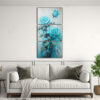 artes-de-pared-minimalistas-pintura-en-lienzo-estilo-turquesa-con-rosas-1