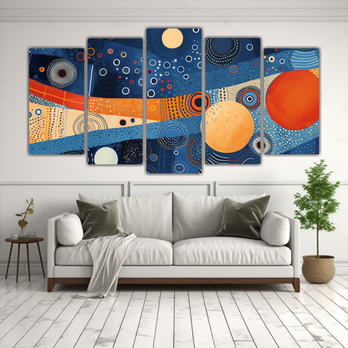 artes-de-pared-tela-sublimada-dise-o-geom-trico-naranja-y-azul-1
