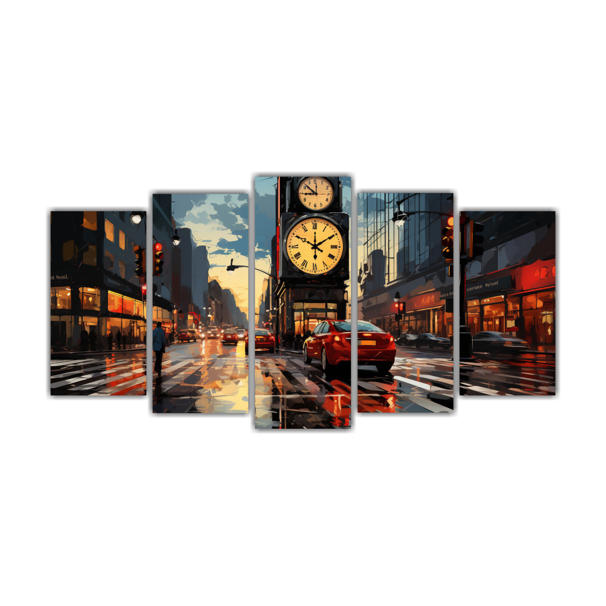 artes-dise-o-llamativo-set-5-morning-nyc-estilo-wassily-kandinsky