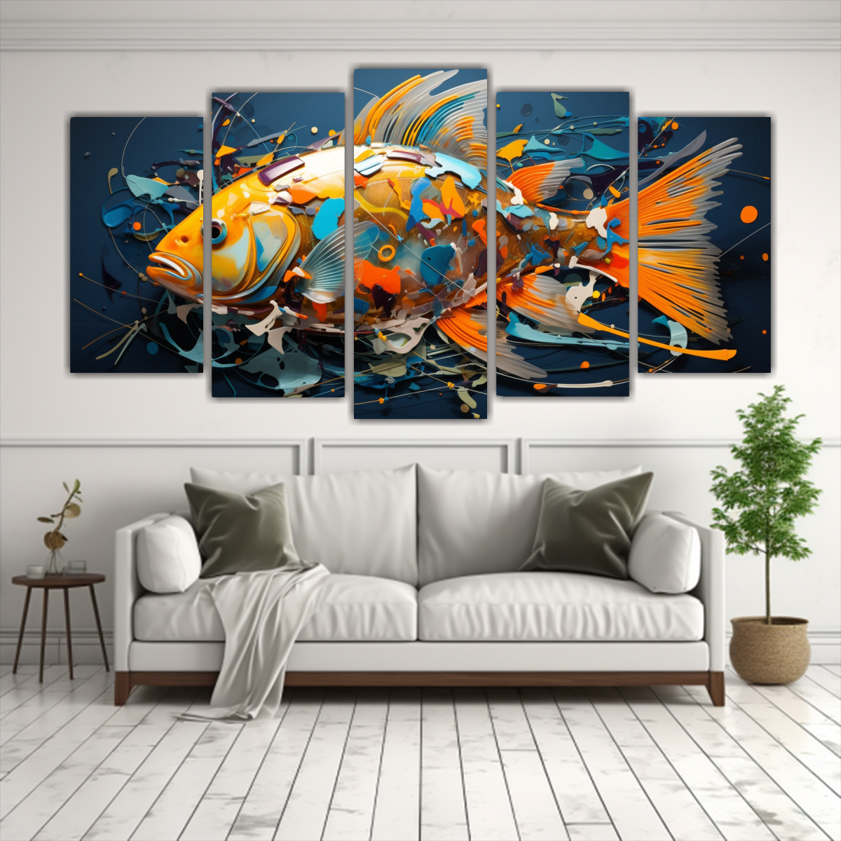 artes-pared-moderno-minimalismo-cuadros-peces-abstractos-1