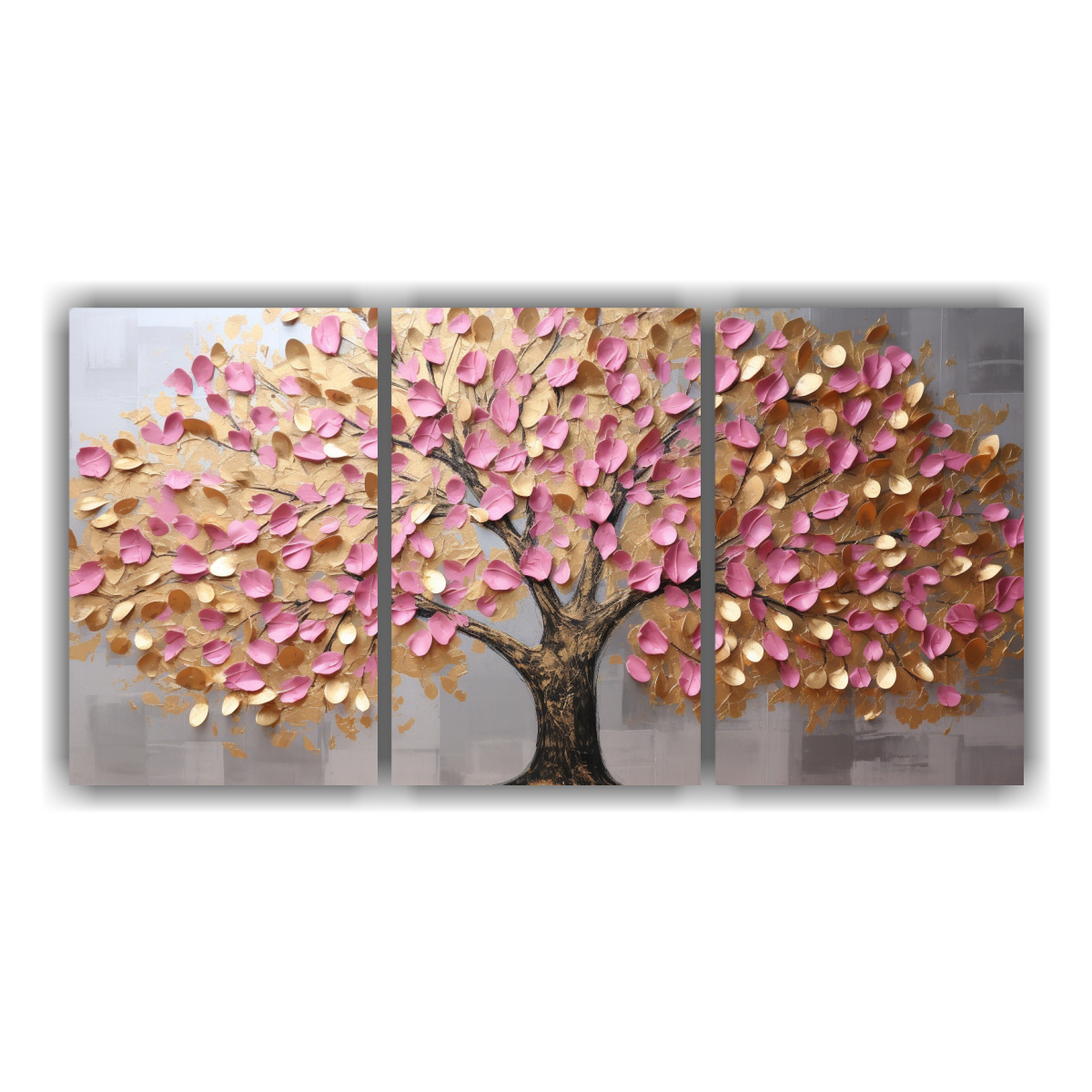 bastidor-decorativo-tres-telas-en-rosa-y-oro