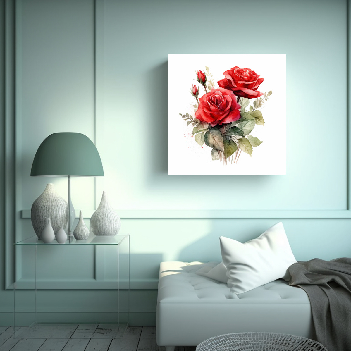 bouquet-de-rosas-rojas-en-tela-bastidor-armon-a-de-colores-al-pastel-1