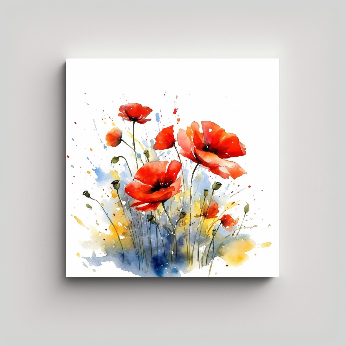 campo-de-flores-de-amapola-acuarela-lienzo-sublimado-oficina